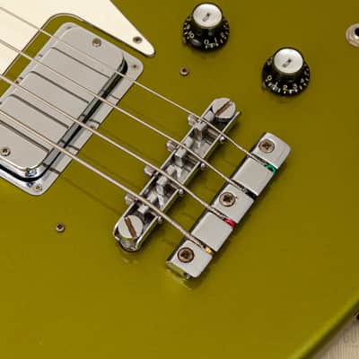 1966 Gibson Thunderbird IV Non-Reverse Vintage Bass, Inverness Green w/ Case image 8