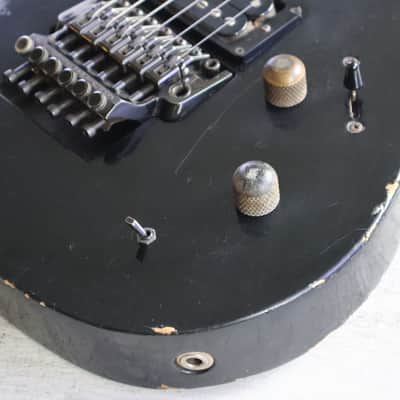 1987 Ibanez RG440PAH/PLG-65 Transitional Era HSS Superstrat (Black) image 3