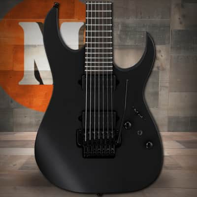 Ibanez RG Iron Label 7 String Electric Guitar - Black (RGRB720BKF) image 1