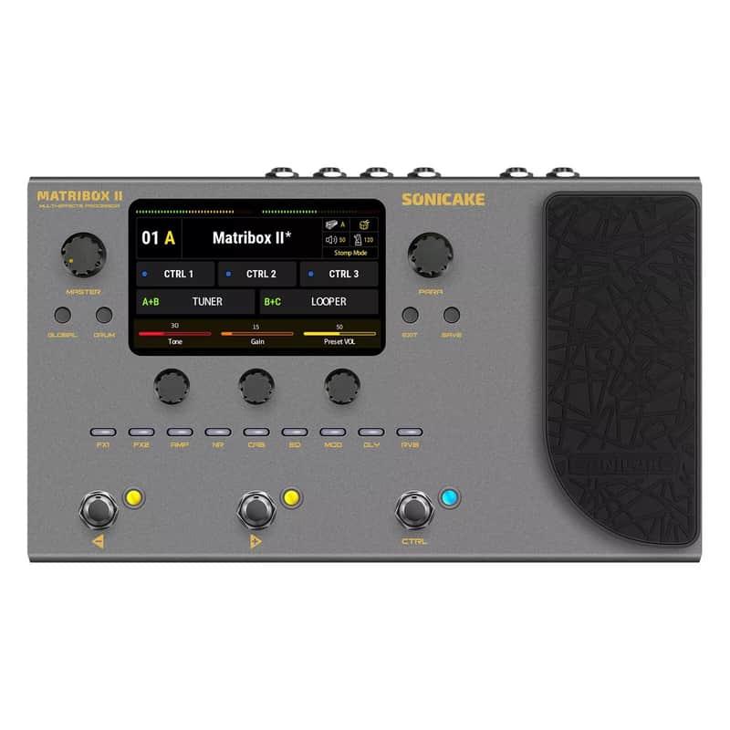 SONICAKE Matribox II Guitar Bass Amp IR Cabinets Expression Effect Pedal FX Loop (US Stock) image 1