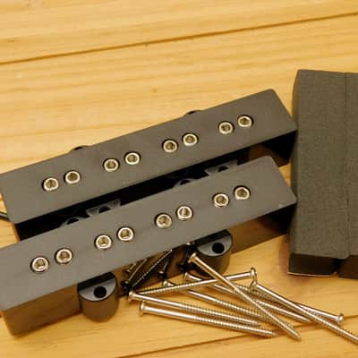 G.M. JB Jazz Bass Hex Pole Pickup Set image 2