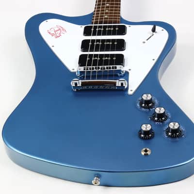 2011 Gibson USA Firebird Non-Reverse Pelham Blue 3 P90's w OHSC! MINTY! image 3