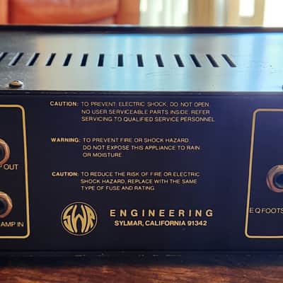 STUDIO SALE! SWR Studio 220 RackMount Bass Head 1990s USA image 7