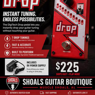 DigiTech Drop Compact Polyphonic Pitch-Shifter 2010s - Red image 1