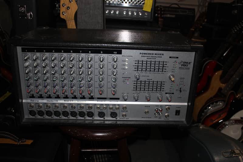 Pyle Pro PMX 1006/10 Channel 800Watt Powered Mixer Head image 1