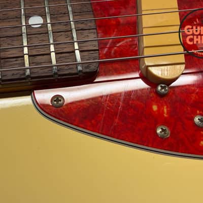 1995 Fender Japan MIJ MG69 '69 Mustang Vintage White FujiGen Tweed HSC image 15