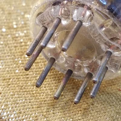 RCA 12BH7A tNOS AT1000 TESTED Balanced! PI Vacuum Tube early half wing black plate 12BH7 dual triode 1953-1954 image 5