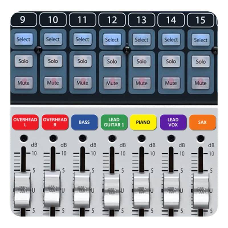 Magnetic Labels for Midas M32 mixers image 1