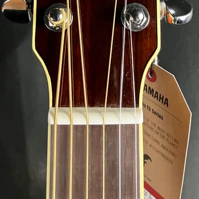 Yamaha FG830 Solid Top Dreadnought Acoustic Guitar Gloss Natural image 8