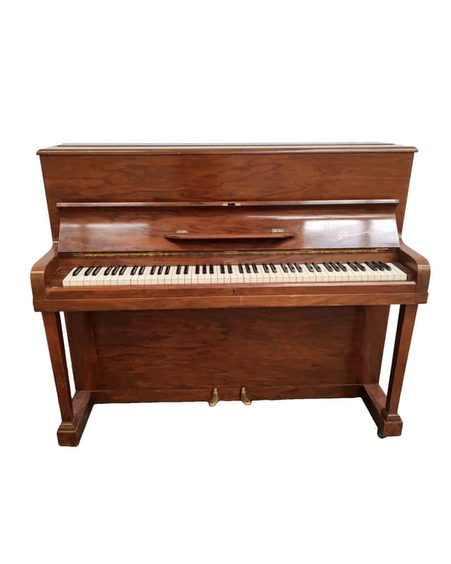 Danemann - Upright Piano - Walnut Upright Piano - Elegant Finish - Very Good image 1