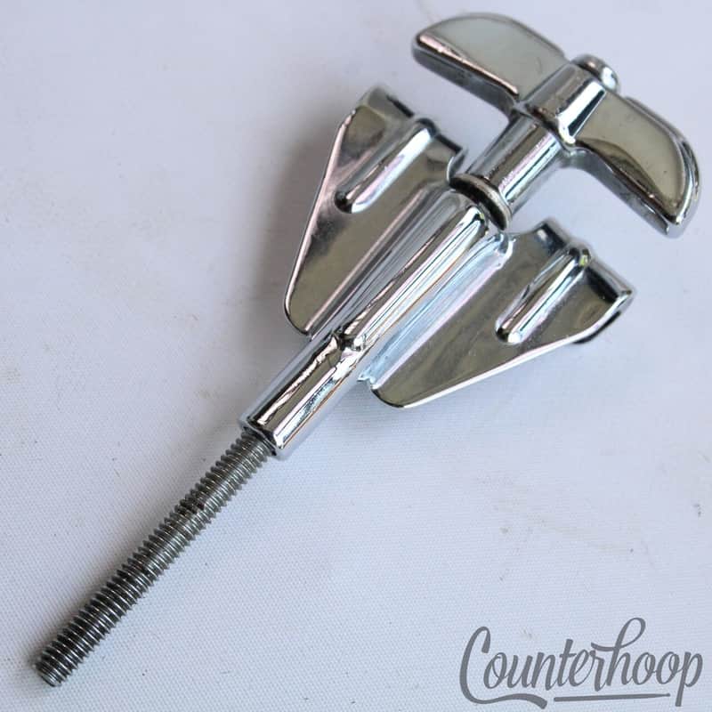 *Rogers Bass Drum Tension T-Rod+Claw Vintage 60s Powertone Chrome USA Tensioner* image 1