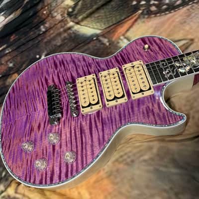 DRAGON 🐉🐲! 2025 Gibson Custom Shop Les Paul Dragon Purple Denim Blue Trans Violet Pink Flame Top TV White Ebony Classic White CustomBuckers M2M Made To Measure Ultima Modern Supreme Burst Abalone Master Artisan Collector’s Limited Edition Figured image 13