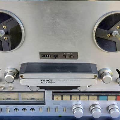Vintage mid 80s Teac X-700R reel to reel tape player recorder with DBX-1 and 4 reels of tape. image 1