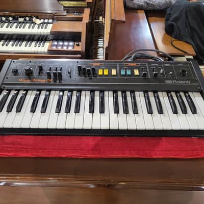 Roland RS-09 MKII 44-Key Organ / String Synthesizer 1980s - Black with Colored Buttons image 4