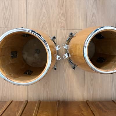 Latin Percussion LP-JRX-AW Junior Natural Wood Conga Set with Comfort Curve, Chrome Hardware Stand image 6