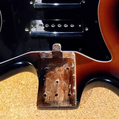 Harmony 57-1401 loaded BODY +neck plate c.1970 sunburst image 8