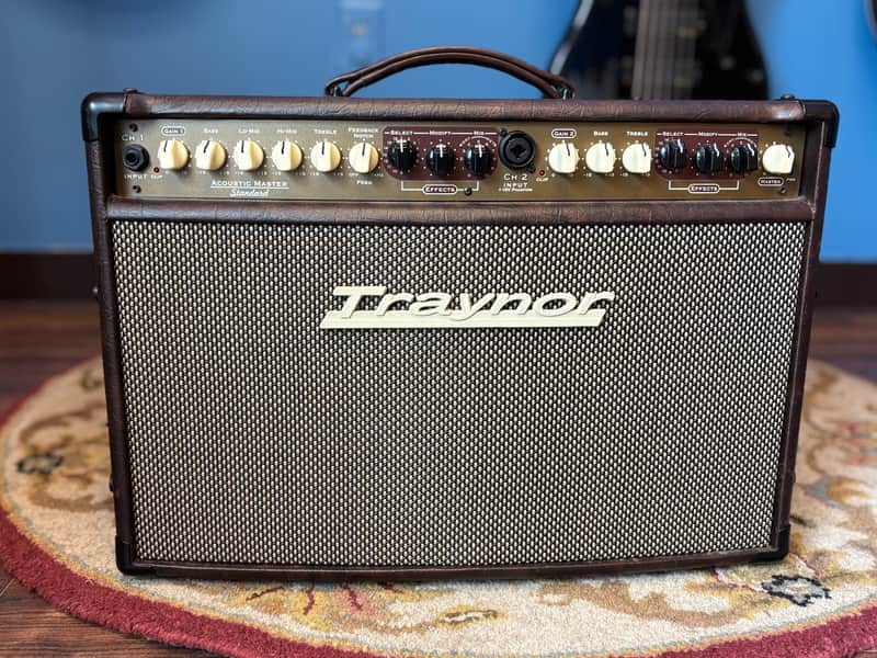 USED Traynor AM Standard 150w Vintage Brown Leatherette 2-Channel Stereo Acoustic Amp - No Cover image 1