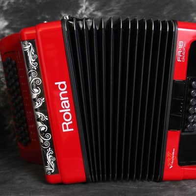 Roland FR-18 Diatonic Accordion Red image 8