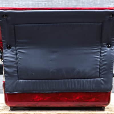 PAM Accordion 120-Bass 41-Key 5-Treble Switch Red Piano Accordion w/Case image 4