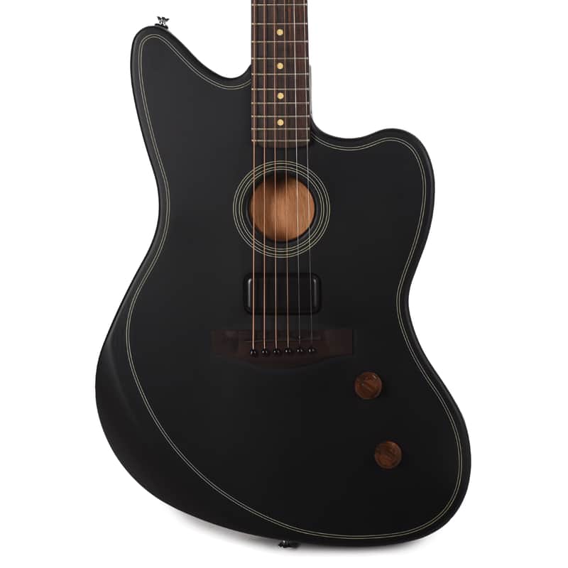 Fender Acoustasonic Standard Jazzmaster Black image 1