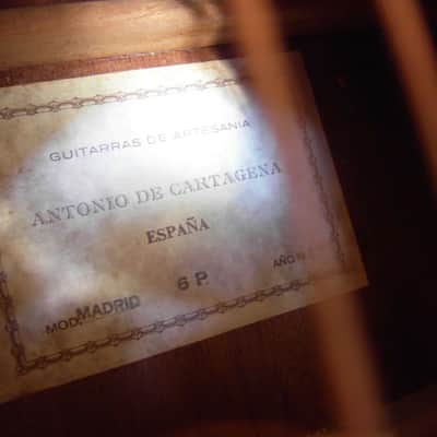 Konzertgitarre klassische Gitarre von Antonio de Cartagena Modell Madrid 6P Baujahr 1987 Zeder image 8