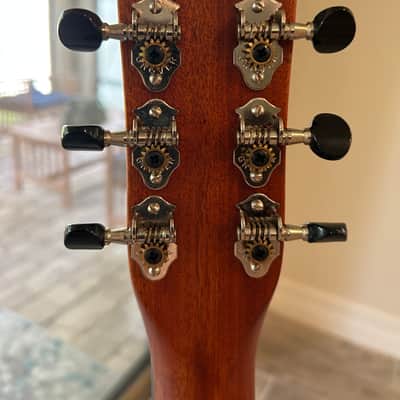 Gretsch G9201 Honey Dipper Round-Neck Brass Body Biscuit Cone Resonator Guitar 2010s - Shed Roof image 4