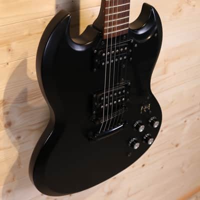 Epiphone SG Goth G-400 2002 Electric Guitar - Satin Pitch Black image 3