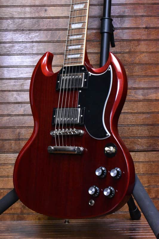 ギター Epiphone SG STANDARD 61 MV Epiphone SG Standard '61 Maestro Vibrola Electric Guitar - Vintage