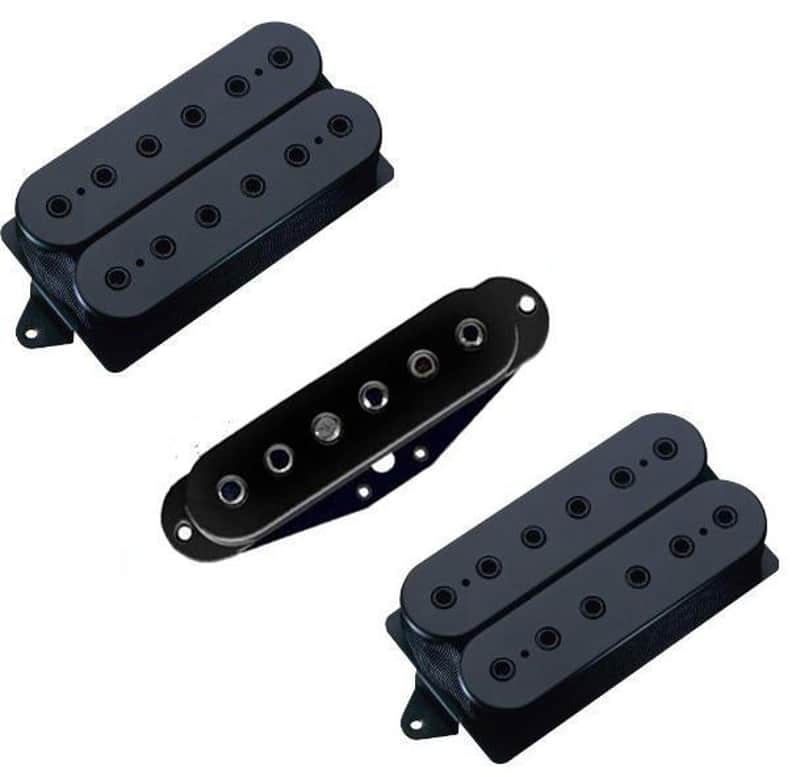 DiMarzio Steve Vai Evolution HSH DP159F / ISCV2 / DP158F Pickup Set, Black image 1