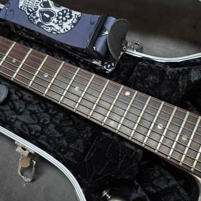 Dean Avalanche Ultra 7 String Silver Sparkle Gold Flake Seven String 24 Fret 25.5" Scale Floyd Rose HH Super Strat Electric Guitar MIK Korea Korean with hard case image 6
