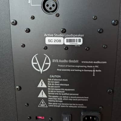Eve Audio SC208 8" Active Studio Monitor - Single 2012 - Present - Black image 5