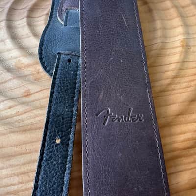 Fender 2-1/2" Baseball Glove Leather Guitar Strap - Dark Brown image 4