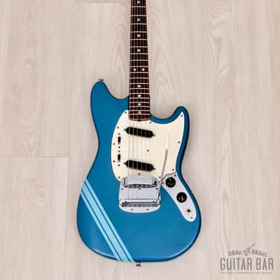 1970 Fender Competition Mustang Competition Burgundy + Headstock, Short Scale Vintage Guitar, 100% Original w/ Case image 2