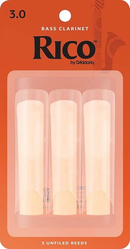 Bass Clarinet Reeds - Rico REA0330 Strength 3 (3 Pack)