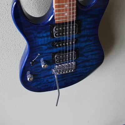 Brand New Ibanez Gio GRX70QAL Left Handed Electric Guitar - Transparent Blue Burst image 4