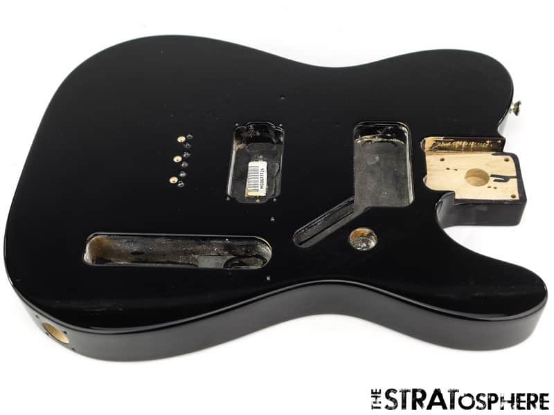 * Fender Standard HH Telecaster Tele BODY Guitar Parts Alder Black #873 image 1