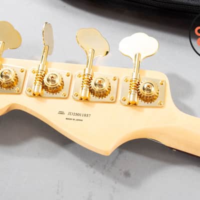 2025 Fender Japan Traditional '60s Jazz Bass – White Pearl w/ Matching Headstock, Gold Hardware (MIJ) image 8