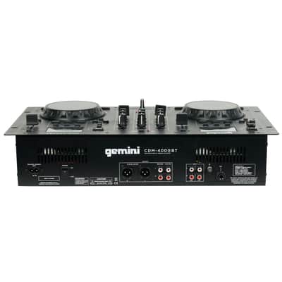 Gemini CDM-4000BT 2-Chan Dual CD/MP3/USB DJ Media Player Controller/Mixer + Cab image 5