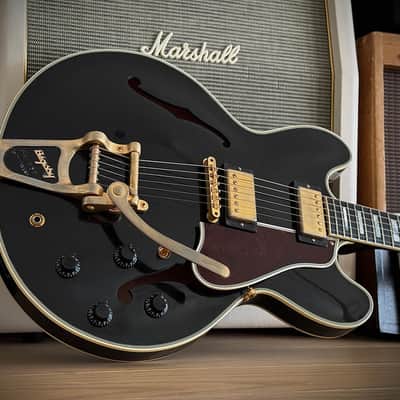 Gibson Custom Shop ES-355 Reissue "Black Beauty" Keith Richards Look, Ebenholz, Bigsby, Classic 57 PU´s ​ 2011 - Ebony image 21