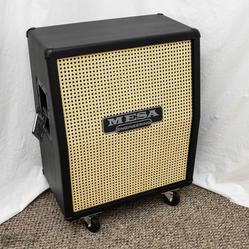 Mesa/Boogie 2x12 Recto Vertical Speaker Cabinet - Black Taurus, Wicker Grille image 1