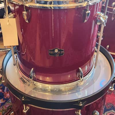 Tama Imperialstar Drum Set 10" / 12" / 16" / 22" / 4.5x14" 5pc. Kit Red Sparkle image 5