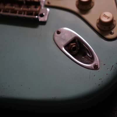 Fender Masterbuilt Andy Hicks Fat 64 Strat Brazilian Rosewood Journeyman Relic Aged Daphne Blue Josefina Pickups image 10