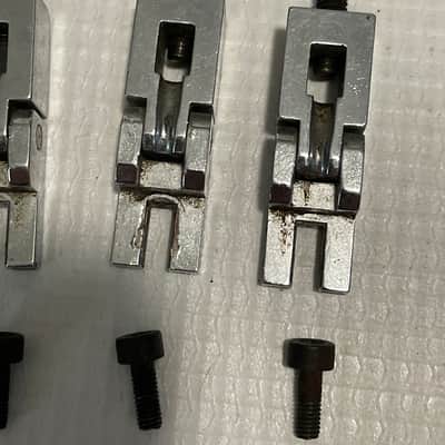 1980's Kramer Era Guitar Made in Germany Original Floyd Rose Complete Chrome Saddles image 4