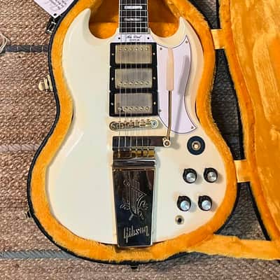 Gibson Custom Shop '63 Les Paul SG Custom Reissue w/ Maestro Vibrola Classic White VOS image 11