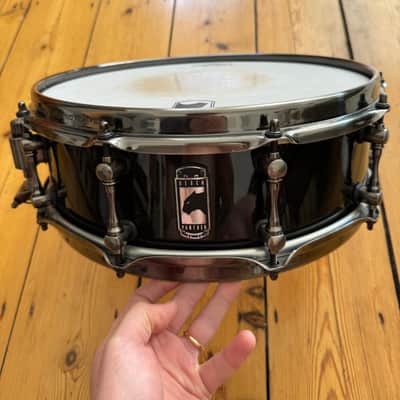 Mapex BPML4500LNTB Black Panther Black Widow 14x5" Maple Snare Drum - Transparent Black + Tiger Bag & Evans Dampeners image 6