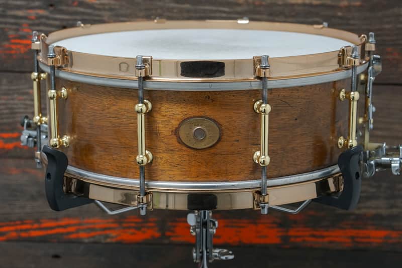 Ludwig 5x14" Solid Shell Snare Drum - 1920s Mahogany image 1