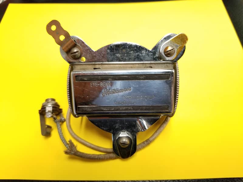1940s Electromuse Eye-Beam Acoustic Pickup - Super Rare - Works - Chrome image 1