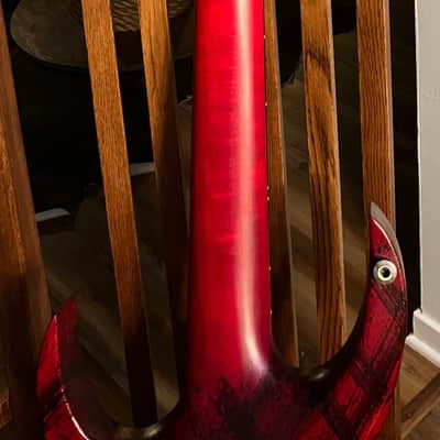 Solar Guitars A2.7CANIBALISMO+ 2024 - BLOOD RED OPEN PORE W BLOOD SPLATTER image 9