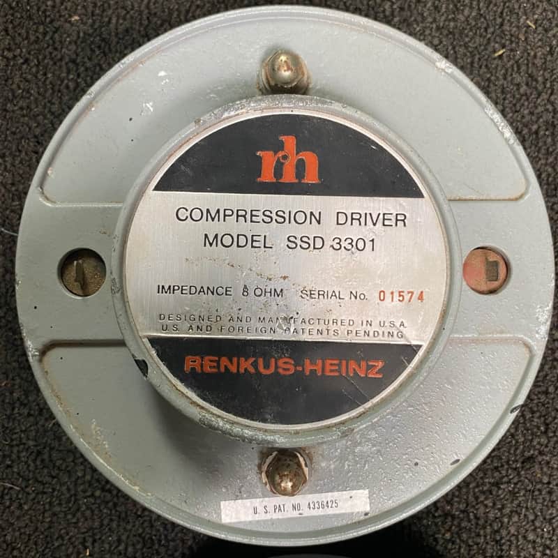 K3104 【RENKUS-HEINZ】レンカス　ハインツ SSD 3301 THREE - Renkus-Heinz SSD 3301 Compression Drivers | Reverb