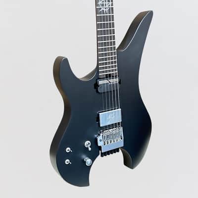 Schecter Synyster Gates Custom-6 TR-S Headless Left-Handed Electric Guitar - Satin Black image 2